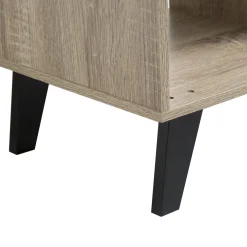 5five Meuble TV effet chêne naturel, Noir