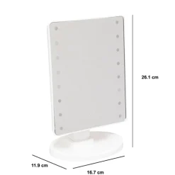 5five Miroir à LED, 28x16 cm, Blanc