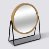 5five Miroir balancoire avec pieds D22cm, Bambou