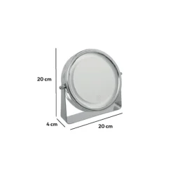 5five Miroir rond et rotatif à led 19 cm
