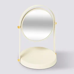 5five Miroir rond pivotant, Ivoire
