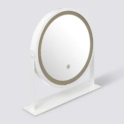5five Miroir rond pivotant LED, Blanc