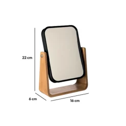 5five Miroir 16x22 cm bambou, Noir