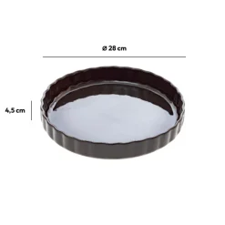 5five Moule à tarte 28cm, Gris