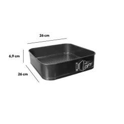 5five Moule carré démontable métal, 26cm