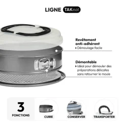 5five Moule démontable couvercle 26cm,  Acier