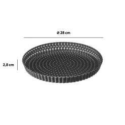 5five Moule rond perforé métal 28cm