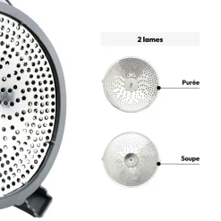 5five Moulin à légumes 24cm, Gris