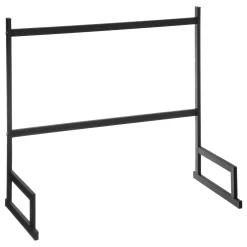 5five Organiseur d'évier égouttoir en métal, Noir