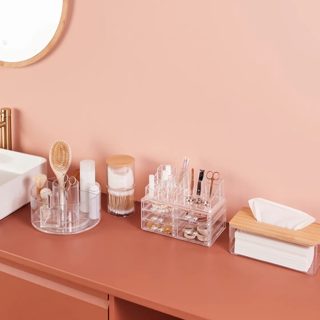 5five Organiseur rotatif, Transparent