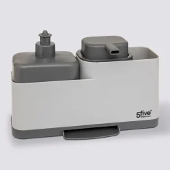 5five Organiseur évier avec distributeur, Gris
