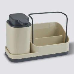 5five Organiseur évier avec distributeur 300ml, Beige