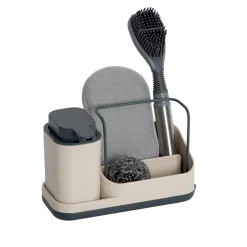 5five Organiseur évier avec distributeur 300ml, Beige