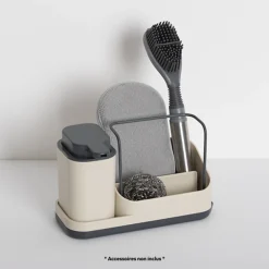 5five Organiseur évier avec distributeur 300ml, Beige