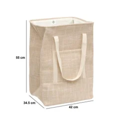 5five Panier à linge, 70 l, Beige