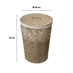 5five Panier à linge en roseau 15L
