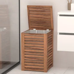 5five Panier à linge 65L, Acacia