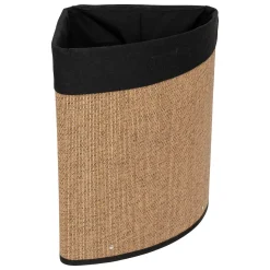 5five Panier à linge 48L, Bambou et noir