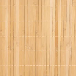 5five Panier à linge 100L, Bambou et noir