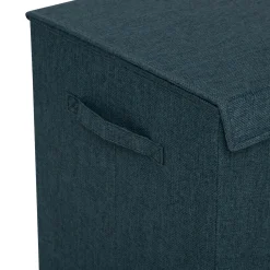 5five Panier à linge 74L, Bleu pétrole