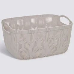 5five Panier à linge, L.37,7 cm, Beige