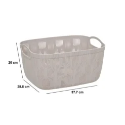 5five Panier à linge, L.37,7 cm, Beige