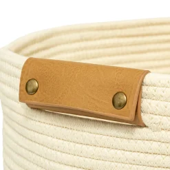 5five Panier à linge 80L, Ivoire