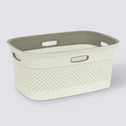 5five Panier à linge 45L, Lin