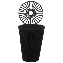 5five Panier à linge 42L, Noir