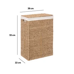 5five Panier à linge osier 40L