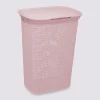 5five Panier à linge plastique 57L, Rose