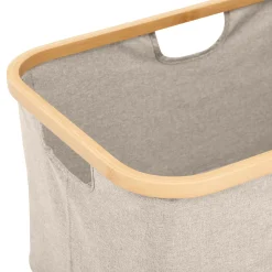 5five Panier à linge pliable 54L, Gris
