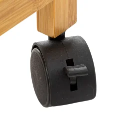 5five Panier à linge roulette 52L, Beige