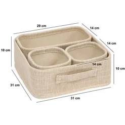 5five Panier, 4 produits, Beige