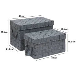 5five Panier, 2 produits, Gris