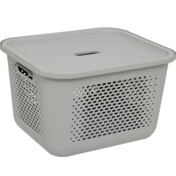 5five Panier avec couvercle 13,9L, Lin