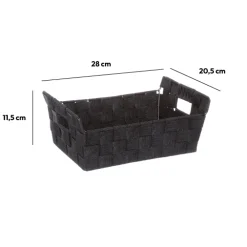 5five Panier de rangement bisauté, Noir