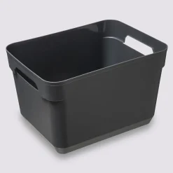 5five Panier en plastique grand modèle, Gris