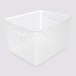 5five Panier en plastique 19L, Blanc