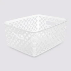 5five Panier en plastique 4L, Blanc