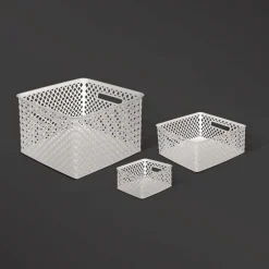 5five Panier en plastique 4L, Blanc