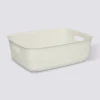 5five Panier en plastique 10L, Crème