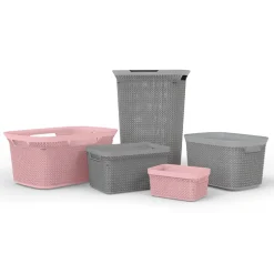 5five Panier en plastique 17L, Gris