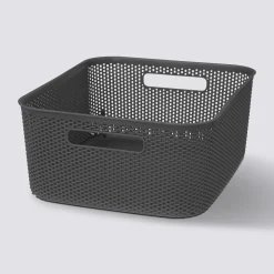 5five Panier en plastique 11L, Gris anthracite