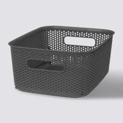 5five Panier en plastique 4L, Gris anthracite