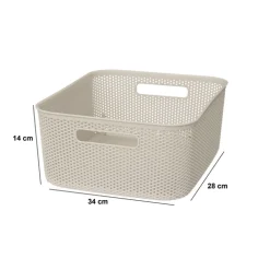 5five Panier en plastique 11L, Lin