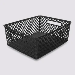 5five Panier en plastique 11L, Noir