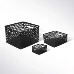 5five Panier en plastique 11L, Noir