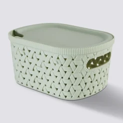 5five Panier en plastique 2,3L, Sauge