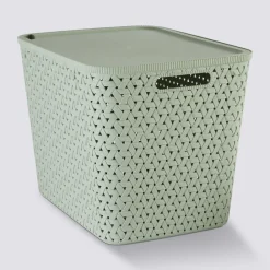 5five Panier en plastique 28L, Sauge